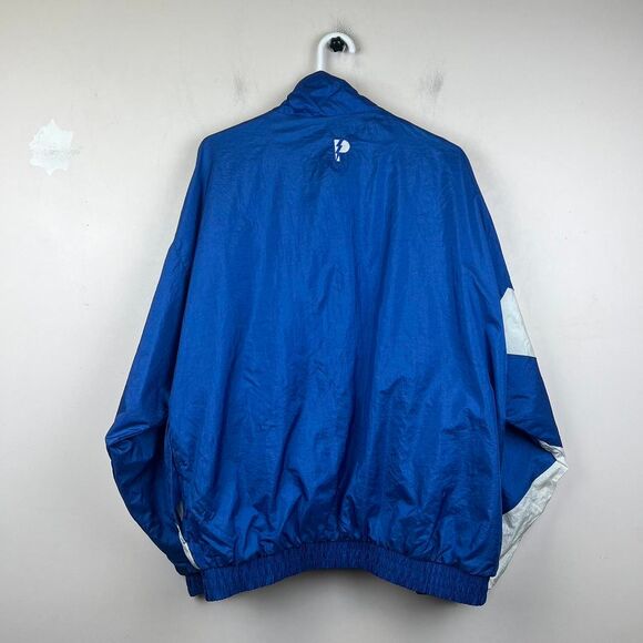 Vintage 90s Kentucky Wildcats Pro Player Royal Blue Gray Wind Breaker Size L - Picture 2 of 8